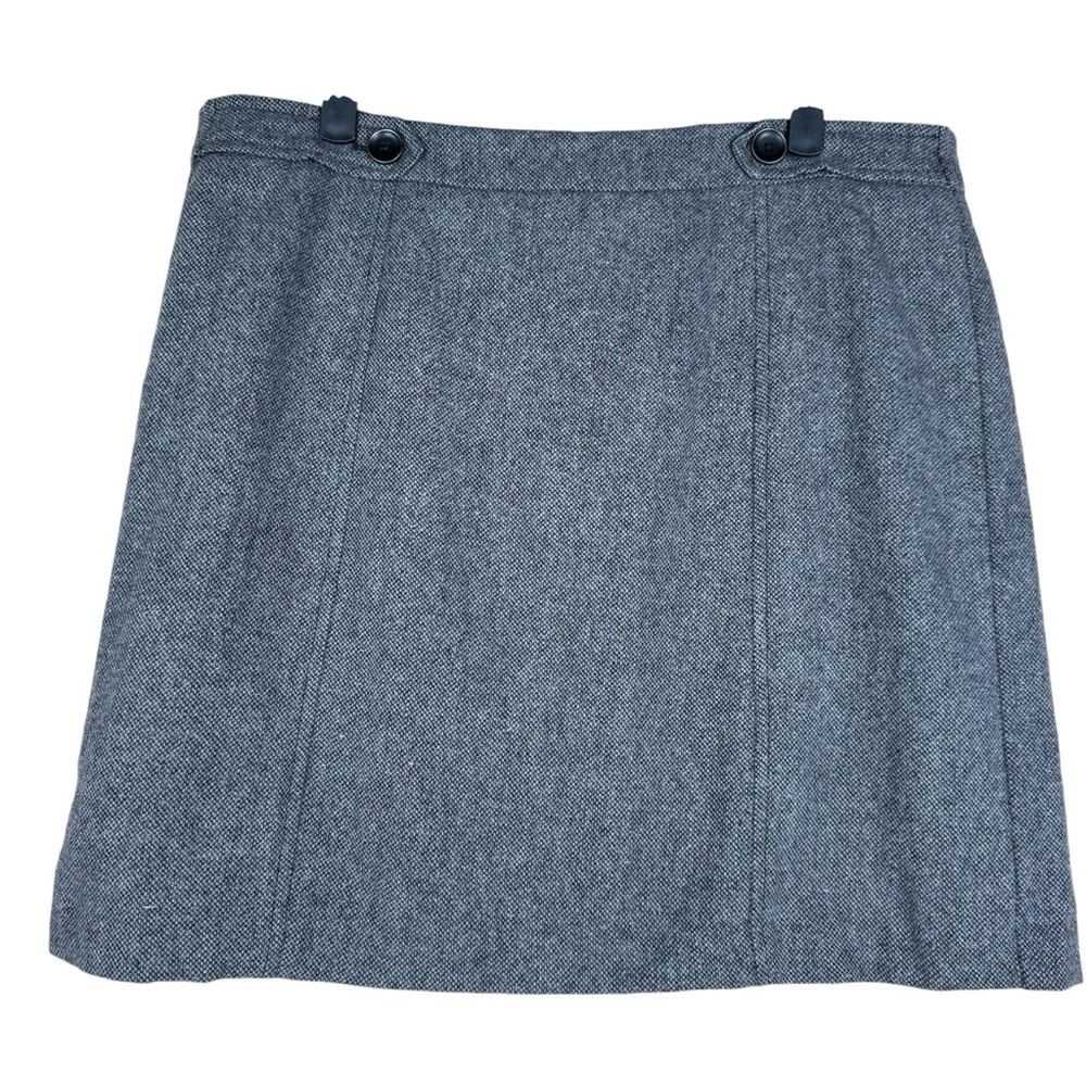 LOFT Gray Mini Skirt